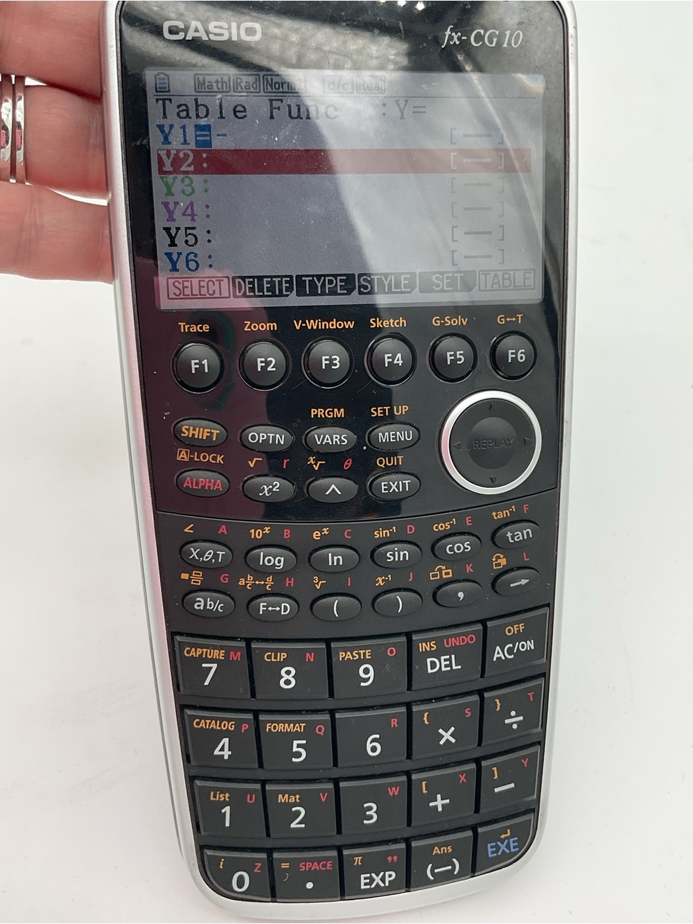 Casio fx-CG10 Graphing Calculator in Black and Silver